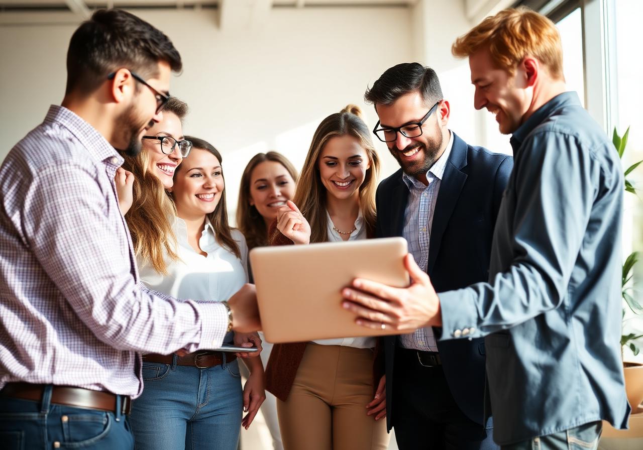 Founders and investors collaborating